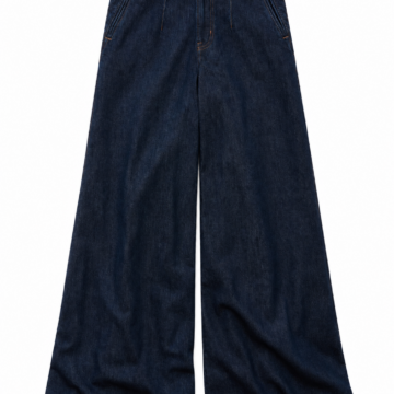 Dark Indigo High Rise Wide Leg Jeans